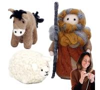Generico Bambola Di Natale In Feltro, Kit Per Realizzare Bambolotto Pastore Artigianale, Decorazioni Festive Per Attività Creative Natalizie Per Bambini Ragazzi E Adulti