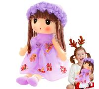 Generico Bambola Di Peluche - Bambola Morbida | Simpatica Bambina Che Dorme, Compagna Per La Camera Da Dei Bambini, Decorazione Per Il Divano, Compleanno, Natale, Casa