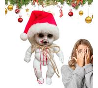 Generico Bambola di zombi, bambino inquietante, proprizzo, regalo di trucco natalizio, piccola decorazione decorativa alternativa, decorazione horror della casa stregata