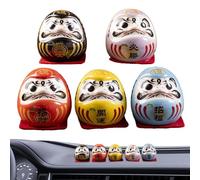 Generico Bambola - Figurina | Statuetta portafortuna, decorazione tradizionale da 1,89 pollici, statua Zen di buona, ornamento in ceramica per il desktop che desidera o