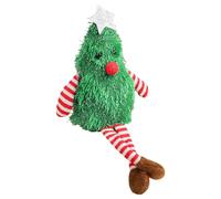 Generico Bambola Peluche Natalizio con Gambe Lunghe, Decorazione per Interni a Forma di Albero di Natale con Luci, Centrotavola Stagionale Illuminato per Desktop Casa Ufficio Festa