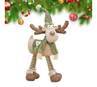 Generico Bambola Renna Retrattile,Decorazione Natalizia Con Gambe Lunghe E Decorativa | Ornamento In Peluche Di Cervo Per Feste | Per La Casa L'Inverno Il Natale La Vetrina L'Hotel Il Centro