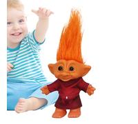 Genérico Bambola Troll - Bambola brutta di Natale piccola, decorazione retrò per scrivania, figurine da collezione, decorazione divertente per adulti e bambini