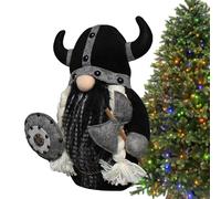 Generico Bambola vichingo - gladiatore, elfo senza volto, statuetta realizzata a mano con finitura artigianale | Decorazione natalizia per il a ripiani a ripiani di Natale che incoraggia l'e