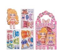 Generico Bambole Magnetiche - Educativa, Bambole con Abiti Creativi, Abiti da Abbinare E | Magnete per Ragazze, Giocattolo da Vestire per Gli Amanti della, Collezionisti, Bambini, Alunni