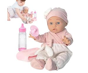 Generico Bambole rinate per | Bambola per rinati, bambole rinate di, giocattolo da bambola rinata da 12 pollici con vestiti, bottiglia e ciuccio