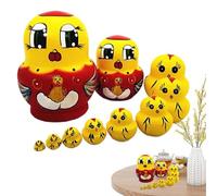 Generico Bambole Russe Matrioska,Di Dimensioni Compatte e Dipinte a Mano | Bambole di Legno Artigianali Russe,per Caminetto Scaffale Esposizione Camera da Camera Bambini Centrotavola Festivo