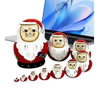 Generico Bambole Russe Matrioska - Modello in Legno Dipinto a Mano - Set Di Bambole Annidate Russe In Legno - per l'Arredamento di Soggiorno Ingresso Scaffale Display Camera da e Camera Bambini