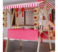 Generico Bancarella Commerciale Portatile - Carrello per Hot Dog, Torte, caffè, Fiori e Pane per Cibo di Strada, fiere dell'artigianato ed Eventi aziendali (Colore 2, Piccolo)