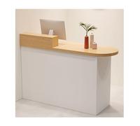 Generico Banco Reception con Serratura e cassetto - Banco Cassa salvaspazio per Negozi di Abbigliamento, saloni di Bellezza e Negozi di Giocattoli alla Moda - Finitura Rovere, Lato Sinistro 110 cm/4