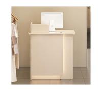 Generico Banco Reception Moderno con cassetto chiudibile a Chiave - Elegante bancone Cassa per Negozi, uffici e Hall - Bancone Frontale Color Albicocca da 100 cm per Un efficiente Servizio Clienti.