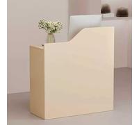 Generico Banco Reception Moderno con Vassoio per Tastiera e cassetti con Serratura, Ideale per saloni di Bellezza, Negozi, uffici e Aree Reception compatte (Colore Crema, 100x40x95 cm).