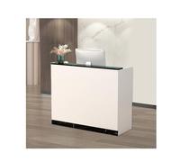 Generico Bancone Reception Moderno per Salone di Bellezza, Piccolo bancone per Ufficio, Negozio, Clinica e Vendita al Dettaglio - Design Semplice, 110 cm (43,3 Pollici) - Arredamento Versatile ed Ele