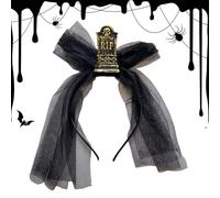 Generico Bande per capelli di Halloween, testa di tomba vintage con velo spaventoso costume di Halloween | Accessorio in costume divertente per dolcetto o scherzetto, mascherato, cosplay e festa