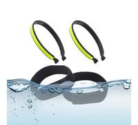 Generico Bande Riflettenti - Set di 4 Cinghie di Sicurezza, Strisce ad Alta visibilità, Aumentano la visibilità al Buio | Elastiche per Maggiore Protezione Durante Corse Notturne, Jogging, e Corsa
