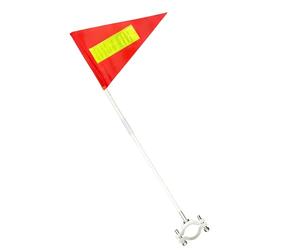 Genérico Bandiera della bicicletta - Bandiera regolabile riflettente e impermeabile con | di sicurezza per bicicletta | per bambini e adulti in campeggio, viaggi, sopravvivenza,