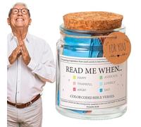 Generico Barattolo Della Bibbia | Contenitore Cristiano,Carte Religiose a Codice Colore per Donne Emozioni Anziani Giovani Comunità Devozione Quotidiana Natale