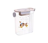 Generico Barattolo Per Snack Cani Con Coperchio | Versamento Laterale Ermetico Portatile,Barattolo Per Snack Gatti | per Farina Cereali Fiocchi d'Avena Piano