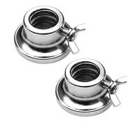 Genérico Barbell Collana - Casting Iron Barbell Clamps | Locking Plates Collar Clips, Weight Bar Clamps, Stoppers, Screw Replacement for Sports Weight Lifting Fitness Dumbbells, Gym Accessories