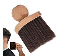Generico Barber Neck Brush - Soft-Bristle Hairdressing Accessories,Neck Hair Duster with Wooden Handle | for Beauty Salon Home Apartment Hairdressers Men Husband Grandpa Dad