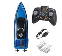 Generico Barca fiscale remota | Barca controllata a distanza | 2,4 g di giocattolo di nave wireless | Giocattoli da bagno ad alta velocità, impermeabili e versatili per bambini e adulti.