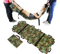 Generico Barella Portatile Pieghevole Barella Morbida in Tessuto di Nylon con 12 Maniglie Barella di Salvataggio con Cintura di Sicurezza Barella Medica per Evacuazione di Vittime,Multi Colored