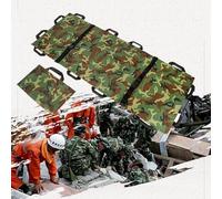 Generico Barella Portatile Pieghevole Barella Morbida in Tessuto di Nylon con 12 Maniglie Barella di Salvataggio con Barella con Cintura di Sicurezza per Evacuazione di Vittime,Multi Colored