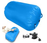 Generico Barile di Ginnastica con Rullo d'Aria | Tappetini Mattock gonfiabili con Pompa | Allenamento a rulli per Yoga, Danza, porrismo, Fitness, Palestra e casa