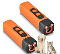 Generico Barkbuz Anti Bark Device, Barkbuz for Dogs - 10-M Coverage, Suitable for Training to Improve Bad Behavior, Humane Behavior Training Support for Indoor/Outdoor Use (2-PCS Orange)