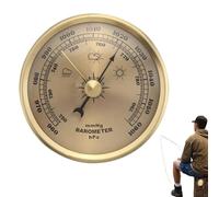 Generico Barometro per la, 2,76x2.76x1.57 Pollici CAUSAGGIO di Cambiamento A Pressione Accurato per la previsione 'attività dei Pesci, Strumento meteorologico Portatile per Le Pesci del Fiume per EST