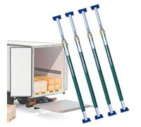 Generico Barra di carico a cricchetto Regolabile per impieghi gravosi - Confezione da 4 Barre di bloccaggio telescopiche per cassoni di Camion, furgoni e semirimorchi (5-6,2 Piedi) - Metti al Sicuro