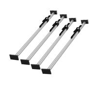 Generico Barra di carico per cassone di camioncino, Regolabile da 51,2 a 74,8 Pollici, stabilizzatore a cricchetto per Barre di Supporto del carico, per semirimorchi refrigerati per cassone