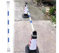 Generico Barra di Collegamento espandibile per Coni stradali - Barriera in plastica Resistente per la Sicurezza in Cantiere e nei parcheggi, per Uso Esterno, Confezione da 3 (Blu) - Ideale per la ges