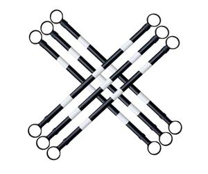 Generico Barra Di Collegamento Estensibile Per Coni Stradali Ideale Per La Sicurezza Nei Cantieri Stradali Controllo Del Traffico Parcheggio In Vialetto E Le Soluzi(6Pcs)
