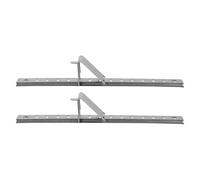 Generico Barre per Mensola Frigorifero 2 in Inossidabile Supporto Resistente e Facile Installazione Argento Accessori Versatili per Cucina