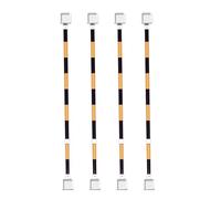 Generico Barriera di Coni stradali espandibile - Confezione da 2, 6 o 12 Pezzi, barriera di Sicurezza Retrattile da 90 cm a 2 Metri per parcheggi, allenamenti Sportivi, Gestione Eventi, palo di Colle