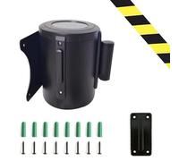 Generico Barriera di Sicurezza per Code con Nastro di Sicurezza a Parete e Robusto alloggiamento in Acciaio al Carbonio.