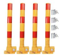 Generico Barriera di Sicurezza Rimovibile, Dissuasore di Bloccaggio Anticollisione A Molla Durevole, Dissuasore in Acciaio Spesso, Meccanismo di Bloccaggio Automatico (4pcs)