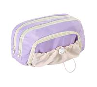 Generico Basca a carina, borsa di cartoleria, 23x10x13cm/9.06x3.94x5.12 pollici organizzatore di grandi capacità impermeabili per ragazzi studenti blu, 1 pezzi a scuola e viaggio in tela