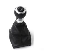 Generico Base del pomello del cambio Per Audi A4 S4 B8 8K A5 Line 07-15 Pomello del cambio 5 marce 6 Pelle Cromata o Anello Rosso sostituzione(R123456 chrome ring)