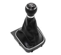 Generico Base del pomello del cambio Pomello del cambio automatico a 6 marce con cuffia in pelle per VW EOS 2009-2013 sostituzione