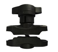 Generico Base di montaggio con morsetto per manubrio moto - Supporti per specchietti in lega per carichi pesanti con rotazione a 360 gradi, per smartphone con action camera ammortizzante,