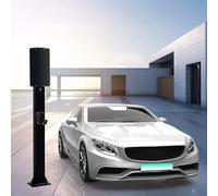 Generico Base di Ricarica Premium per Veicoli elettrici, Supporto a Parete con Cavo da 67 Pollici e connettore per Caricabatterie EV Resistente (Nero)