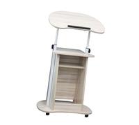 Generico Base for Discorso con Due Pannelli E Cassetto, Altezza Regolabile 85-115 Cm, Supporto da Podio for Aula(Color 4)