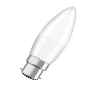 Generico Base LED Classica B/Lampadina LED, Forma Classica a Mini Candela, con Attacco a baionetta: B22d, 5 W, 220...240 V, 5 W equivalente a 40 W, Satinata, 2700 K