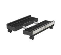 Generico Base PC per Tappeti | Carrello Regolabile con Ruote Bloccabili - Mobile per Torre del Computer - Per Postazione Di Lavoro Laptop Stampante Monitor Sala Giochi Archiviazione Pavimento