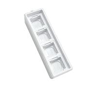 Generico Base per campionatore Hobby per Tastiera, White Four Holes | Per confronto delle sensazioni e la pressione ' accessorio da scrivania per display