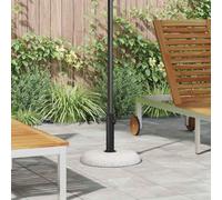 Generico Base per ombrellone Bianco e Nero 45 x 45 x 40 cm,Casa e Giardino,Prato e Giardino,Vita all'aperto,Accessori per ombrelloni e Parasole,Basi per ombrelli da esterno-42007321
