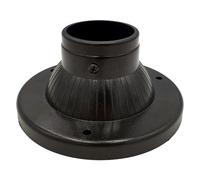 Generico BASE PER PALO LANTERNA Ø 60 mm - 17 x h 7,9 cm In ABS nero resistente agli UV