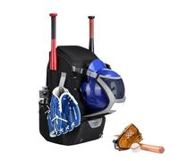 Generico Baseball Backpack - Large Adjustable Shoulder Straps Backpack with Fence Hook | Girls Softball Bag - for Teen Soccer Football Sports School Game Travel Practice Training Spring